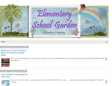 Tablet Screenshot of elementaryschoolgarden.com